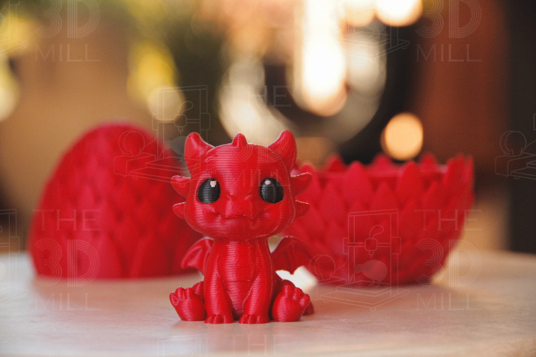 Baby Dragon with Egg