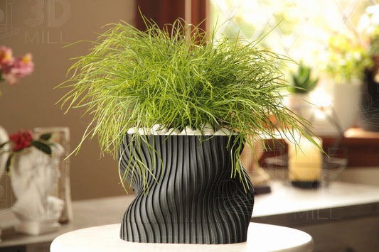 Modern Planter with Drip Tray