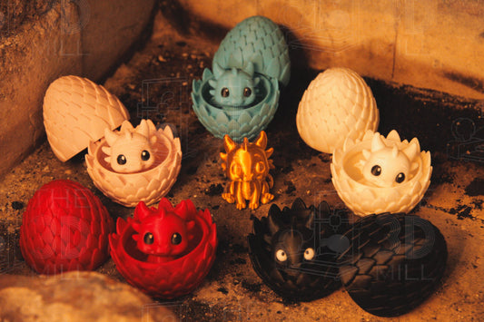 Baby Dragon with Egg