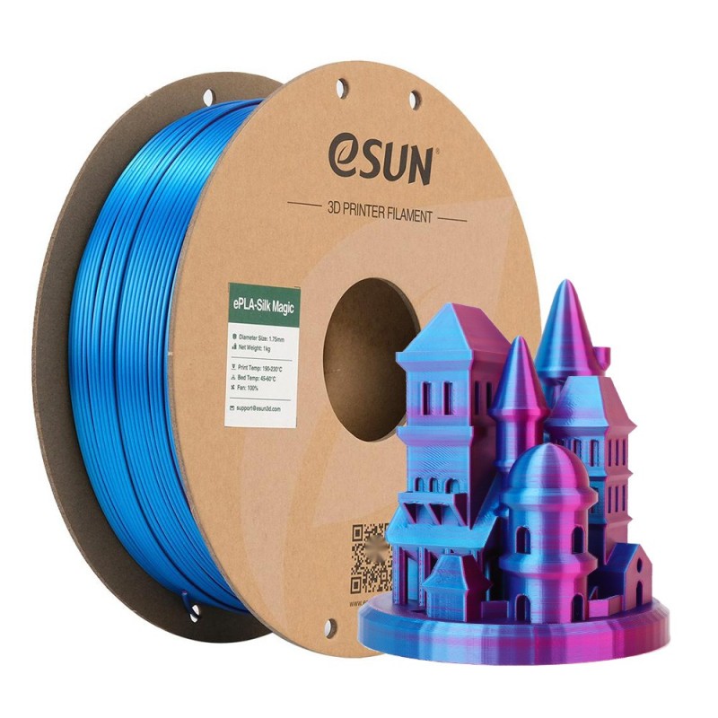 eSun Dual-Color ePLA-Silk Magic Filament - 1KG